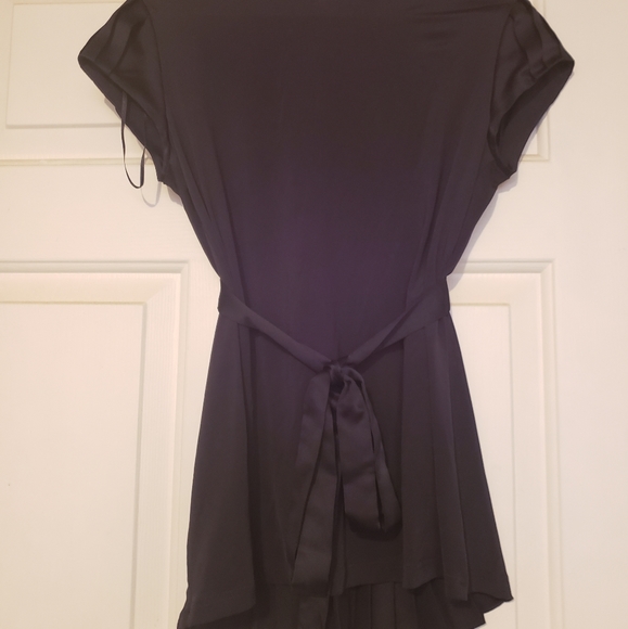 Black silk dressy top - Picture 2 of 2